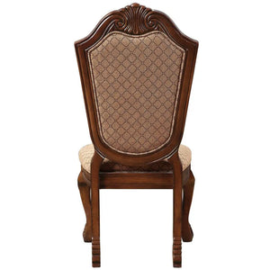 Chateau De Ville Side Chair Dining Dinner (Set-2) in Fabric & Cherry Acme Furniture