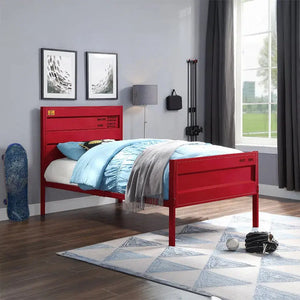 Cargo Youth Metal Full Size Bed Frame with Container Style, Panel Headboard Acme Furniture