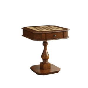 Bishop Game Table in Cherry Finish with Reversible 3-in-1 Game Tray Acme Furniture
