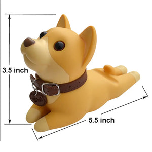 DomeStar Cute Dog Door Stopper, Shiba Inu Door Stop Decorative Animal Doorstop Wedge for Home and Office Shopmurai