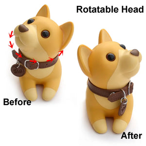 DomeStar Cute Dog Door Stopper, Shiba Inu Door Stop Decorative Animal Doorstop Wedge for Home and Office Shopmurai