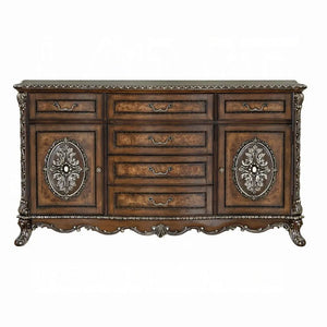 Devany Wood & Resin 6-Drawer Transitional Dresser in Rich Cherry Acme Furniture