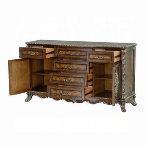 Devany Wood & Resin 6-Drawer Transitional Dresser in Rich Cherry Acme Furniture