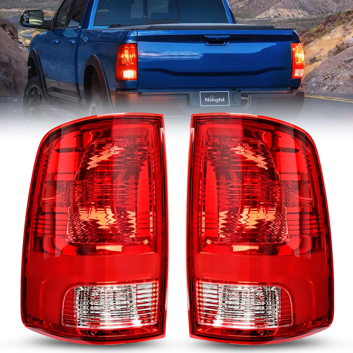 Dodge Ram 1500 2500 3500 Classic Rear Lamp OE Style w/Bulbs Driver and Passenger Side 2009 - 2021