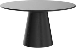 Jasper 59" W Contemporary Round Dining Table with Pedestal Base Lilola Home