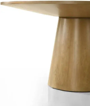 Jasper 59" W Contemporary Round Dining Table with Pedestal Base Lilola Home