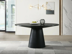 Jasper 47" W Contemporary Round Dining Table with Pedestal Base Lilola Home