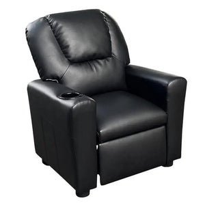 Kids Reclining Chair Leather Recliner Sofa Push Back Toddler Youth Children Shopmurai