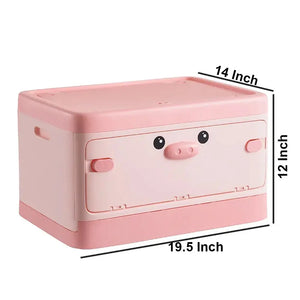 Animal Shape Kids Toy Organizer with Stackable Design and Open Lid – Versatile Storage Solution for Toys, Clothes, Snacks, and Books Shopmurai