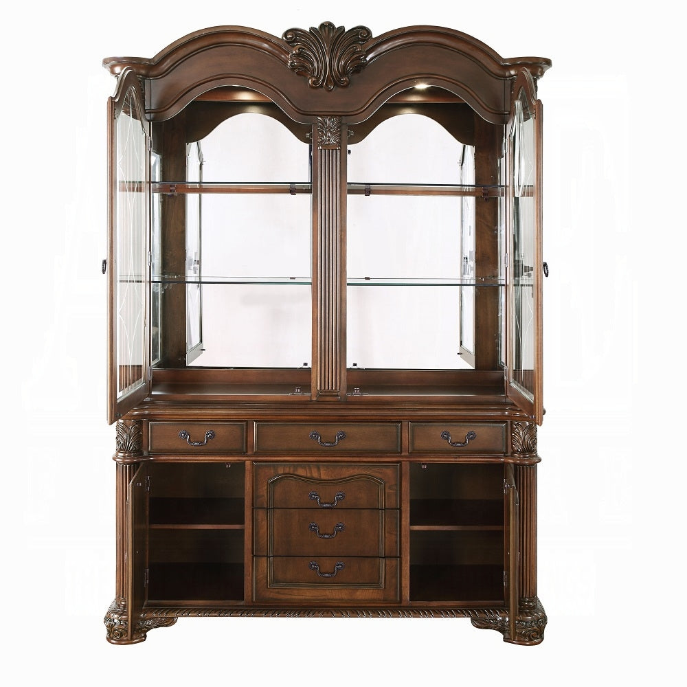 Chateau De Ville Hutch and Buffet Display Cabinet in Cherry