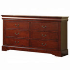 Louis Philippe III 6-Drawer Dresser, Classic Wooden Bedroom Storage Acme Furniture