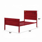 Cargo Youth Metal Full Size Bed Frame with Container Style, Panel Headboard Acme Furniture