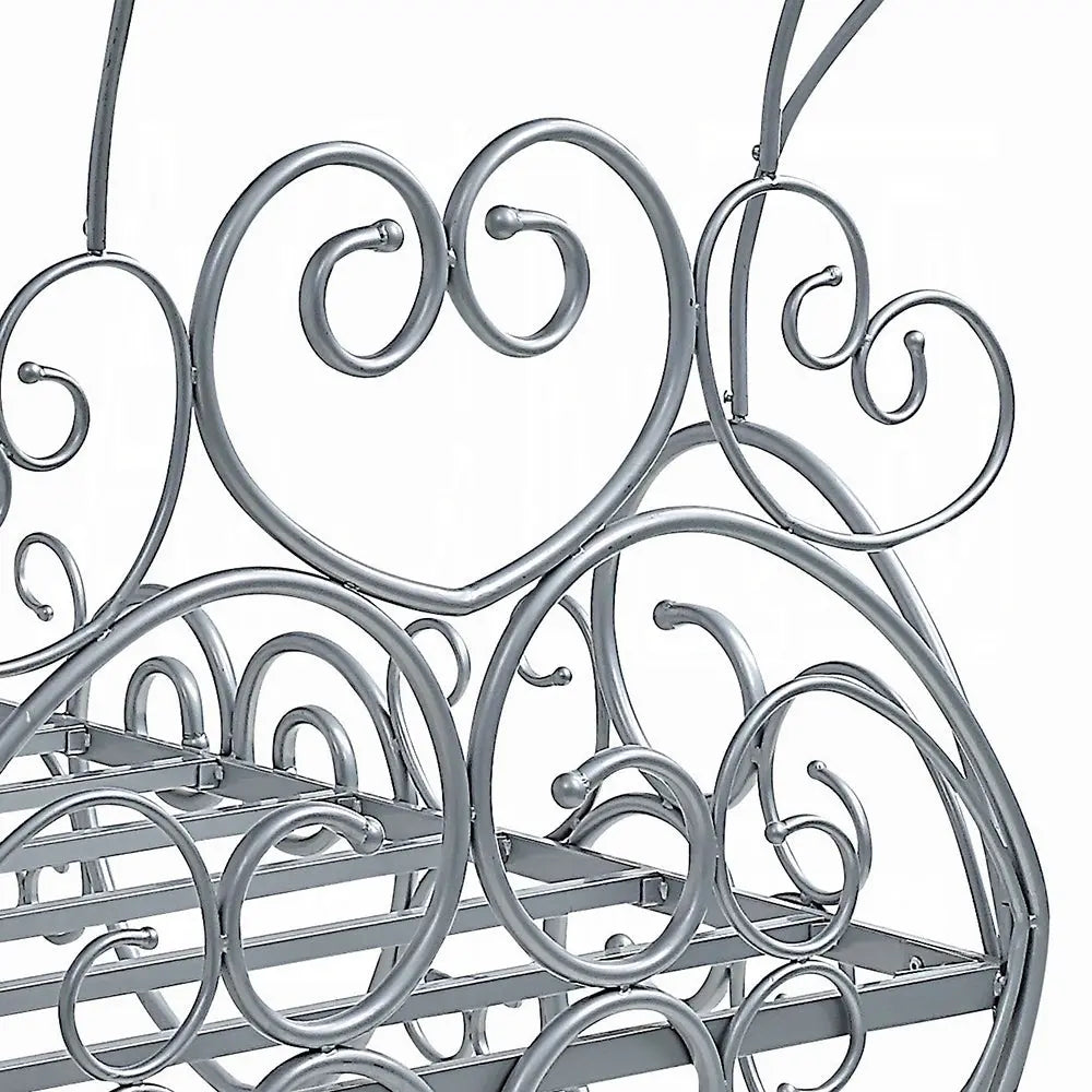 Priya Twin Bed with Canopy in Silver - Pumpkin Carriage Design for Kids Acme Furniture