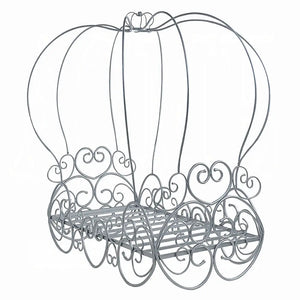 Priya Twin Bed with Canopy in Silver - Pumpkin Carriage Design for Kids Acme Furniture