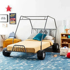 Xander Go Kart Twin Bed in Gunmetal- Metal Tube Steel Frame with Slat System for Kids Acme Furniture