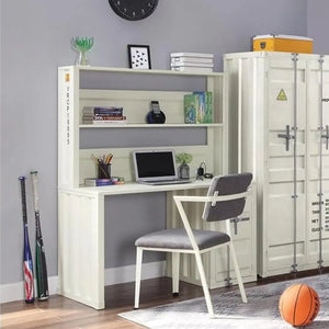 Cargo Metal Frame Writing Computer Desk and Hutch with Storage Base Shopmurai
