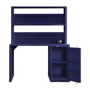 Cargo Metal Frame Writing Computer Desk and Hutch with Storage Base Shopmurai
