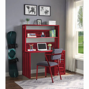 Cargo Metal Frame Writing Computer Desk and Hutch with Storage Base Shopmurai