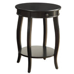 Alysa Accent Table with Drawer and Shelf, Round Side Table for Living Room Acme Furniture