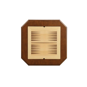 Bishop Game Table in Cherry Finish with Reversible 3-in-1 Game Tray Acme Furniture