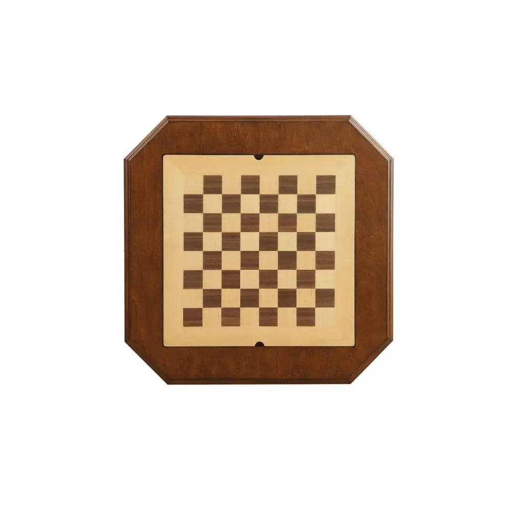 Bishop Game Table in Cherry Finish with Reversible 3-in-1 Game Tray Acme Furniture
