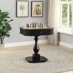 Bishop Game Table in Black Finish with Reversible 3-in-1 Game Tray Acme Furniture