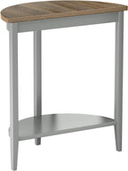 Justino Wooden Console Table with Bottom Shelf