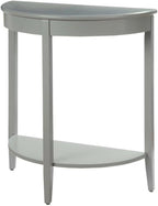 Justino Wooden Console Table with Bottom Shelf