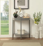 Justino Wooden Console Table with Bottom Shelf