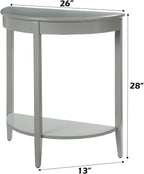 Justino Wooden Console Table with Bottom Shelf