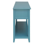 Flavius 2-Drawer Wooden Console Table 2 basket drawer with Open Shelf Space