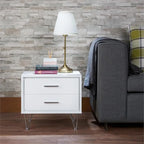 Deoss Wooden Rectangular 2-Drawer Nightstand with V Shaped Legs Acme Furniture