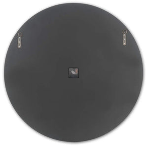 Noralie 39" Round Wall Clock with Mirrored Roman Numerals and Faux Diamond Inlay, Glamorous Mirrored Finish Acme Furniture