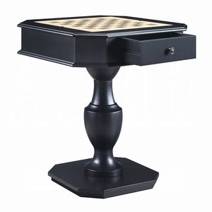 Bishop Game Table in Black Finish with 3-in-1 Reversible Game Tray Acme Furniture