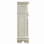 Baroque Bone White Electric Fireplace - 59" with Remote Control and Realistic Flames Acme Furniture