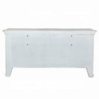 Baroque Bone White Vanity Desk - 65" with Scrolled Legs and Storage Drawers Acme Furniture