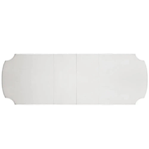 Baroque Bone White Double Pedestal Dining Table - 136" with Extension Leaves Acme Furniture