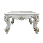 Baroque Bone White Coffee Table - Rectangular with Scrolled Legs and Decor Trim Acme Furniture