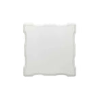 Baroque Bone White Side Table - Square with Scrolled Legs and Decor Trim Acme Furniture