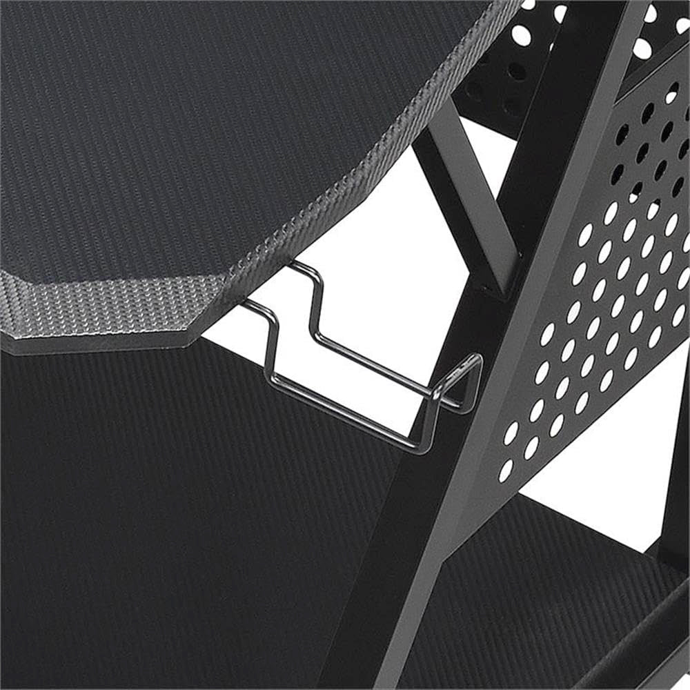 Music Desk Studio Recorder Producer Piano Table Keyboard Tray and Earphone Rack Metal and Wooden with Wheels