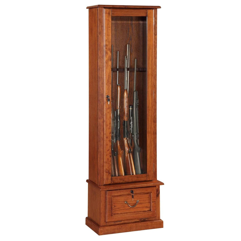 Classics 8 Gun Cabinet with locking tempered glass door