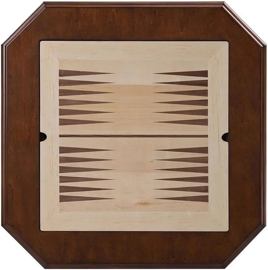 Luxury Handcrafted Wood Chess Table with Storage Drawer – Elegant Carved Pedestal Game Table Acme Furniture