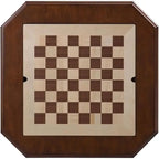 Luxury Handcrafted Wood Chess Table with Storage Drawer – Elegant Carved Pedestal Game Table Acme Furniture