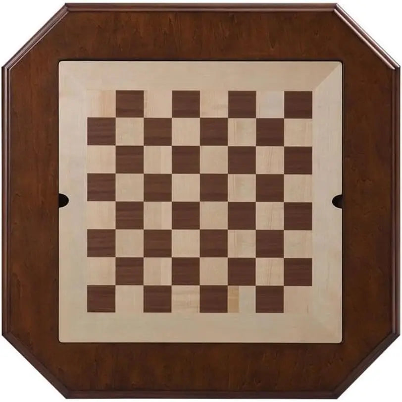 Luxury Handcrafted Wood Chess Table with Storage Drawer – Elegant Carved Pedestal Game Table Acme Furniture
