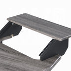Music Recording Studio Desk in Black Oak