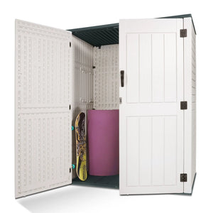 52 Cu.Ft Outdoor Storage Shed Resin Patio Garden Shed w/ Lockable Door Shopmurai