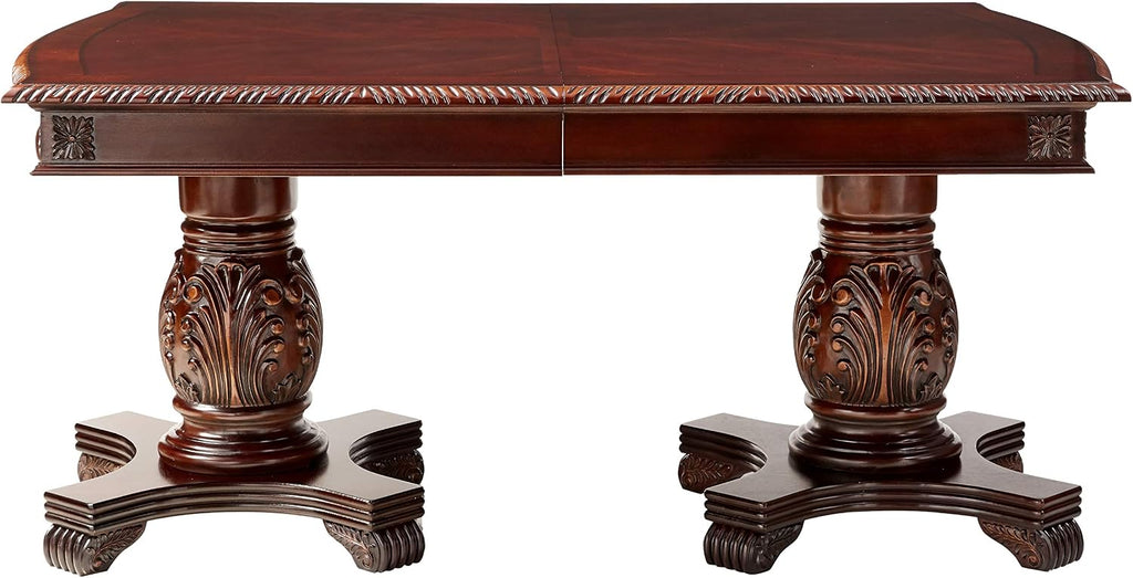 Chateau de Ville Espresso Double Pedestal Extension Dining Table – Timeless Luxury for Large Gatherings
