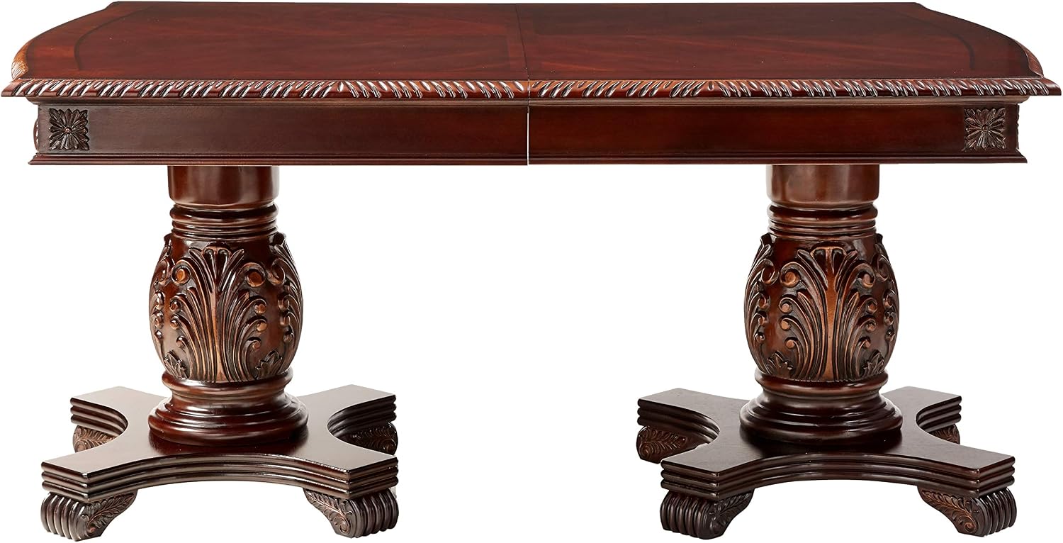 Chateau de Ville Espresso Double Pedestal Extension Dining Table – Timeless Luxury for Large Gatherings