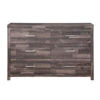 Juniper Modern Composite Wood 6-Drawer Bedroom Dresser in Dark Cherry
