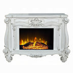 Versailles Rectangular Carving Wooden Frame Electric Fireplace